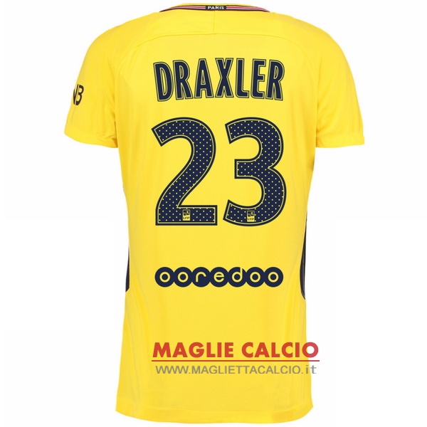 nuova maglietta paris saint germain 2017-2018 draxler 23 seconda